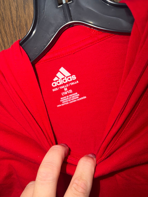 Adidas Boys Lightweight Hoodie Size YM 10/12