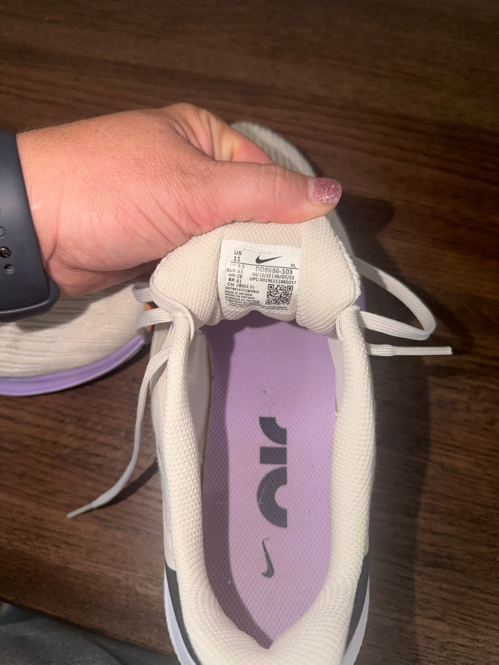 Nike Air Winflo 9 Women’s Size 11 Light Orewood Brown Lilac Shoes DD8686-103