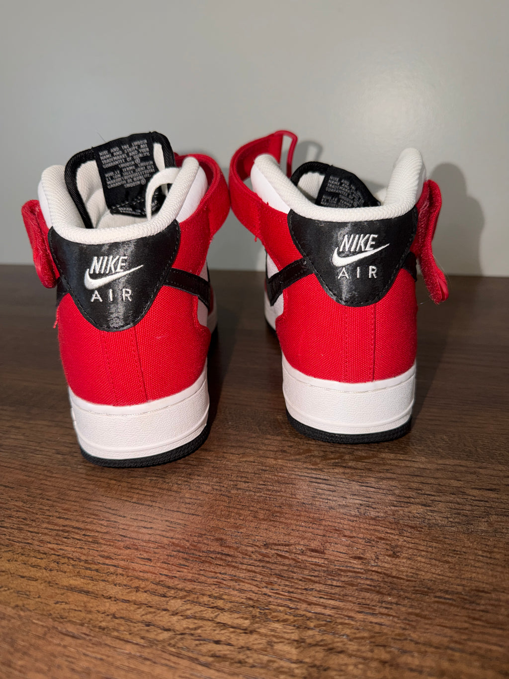 Nike Air Force 1 High Women’s 8.5 Red White Black DV3902-600 Sneakers