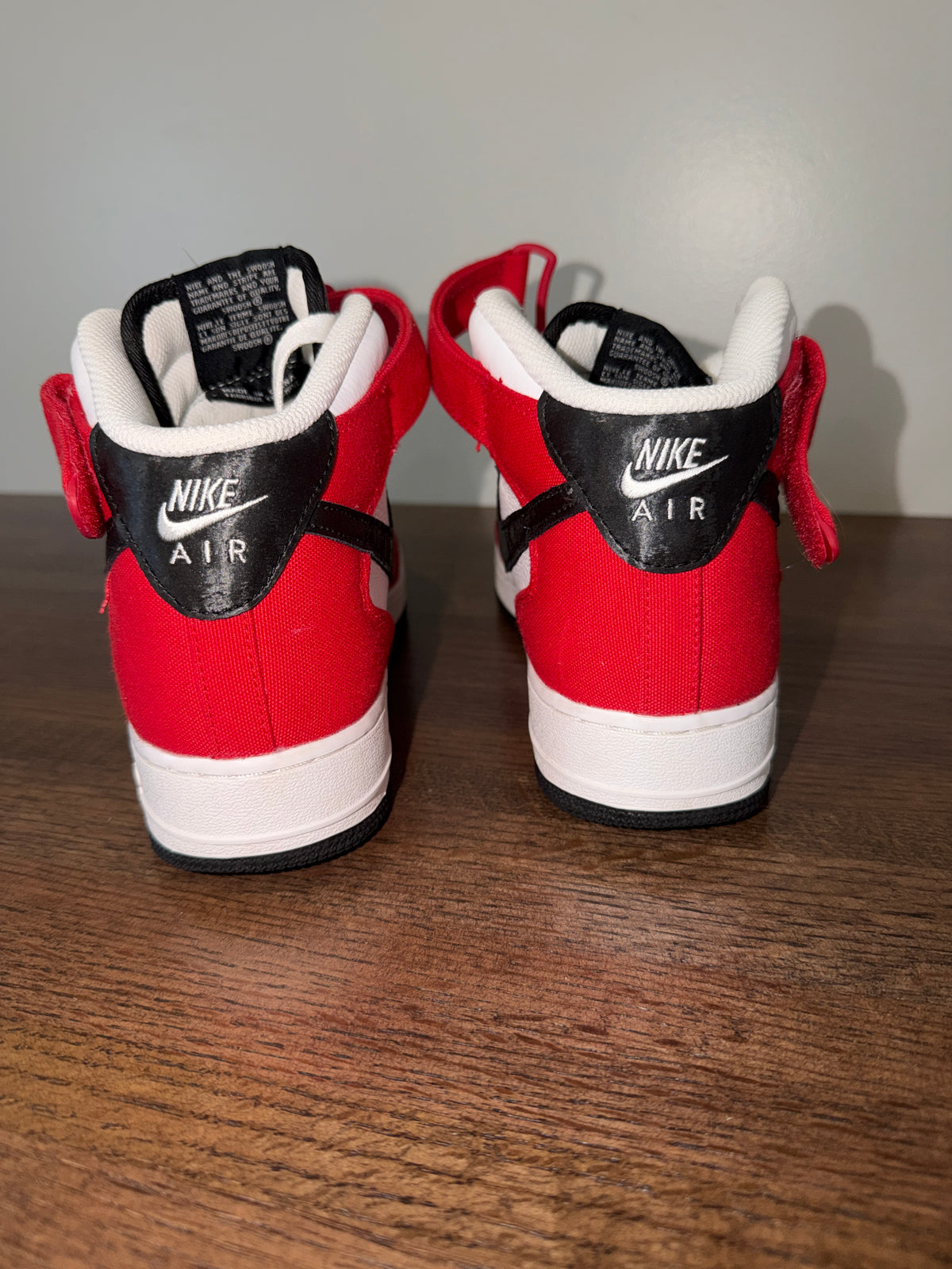 Nike Air Force 1 High Women’s 8.5 Red White Black DV3902-600 Sneakers