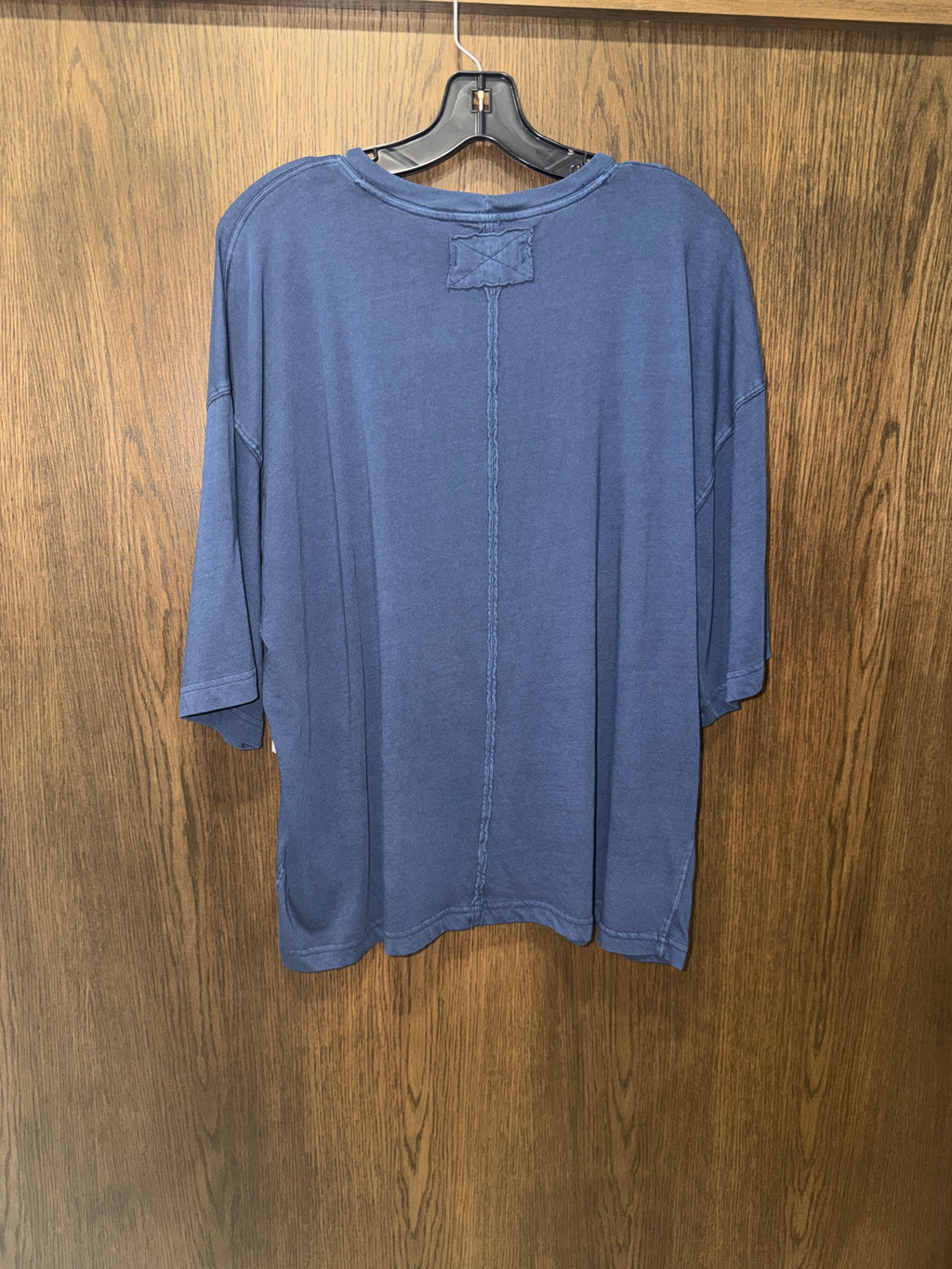 We The Free Nina Oversized Free People Boxy Tee Size Medium Varsity Blue
