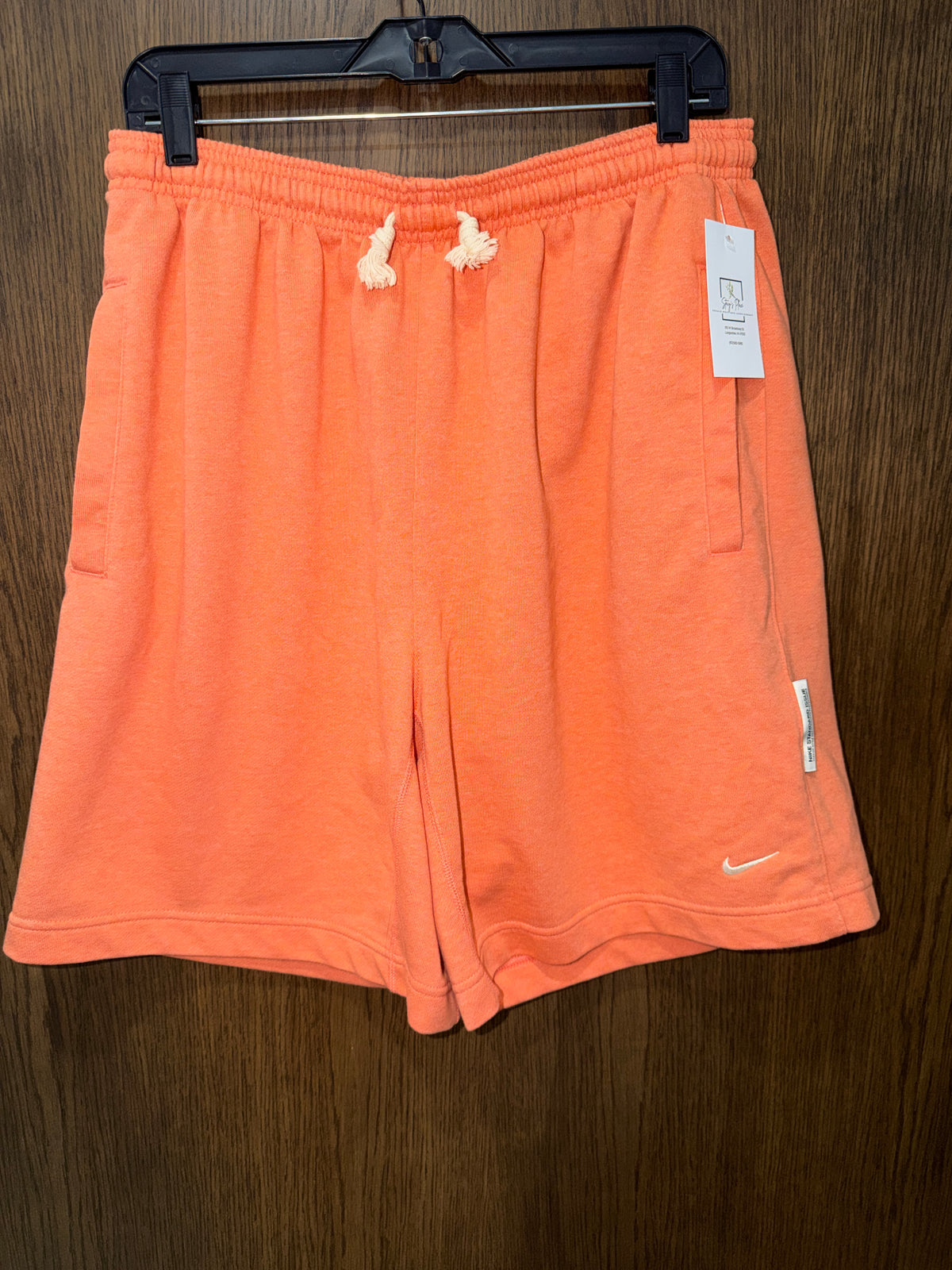 Nike Standard Issue Dri-FIT Fleece Basketball Shorts Men’s Large Orange/Coral