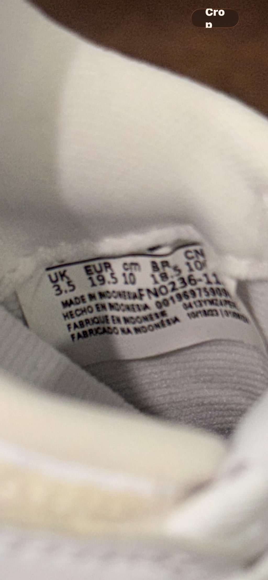 Nike Baby Air Force 1 Low EasyOn Shoes Size 3.5C