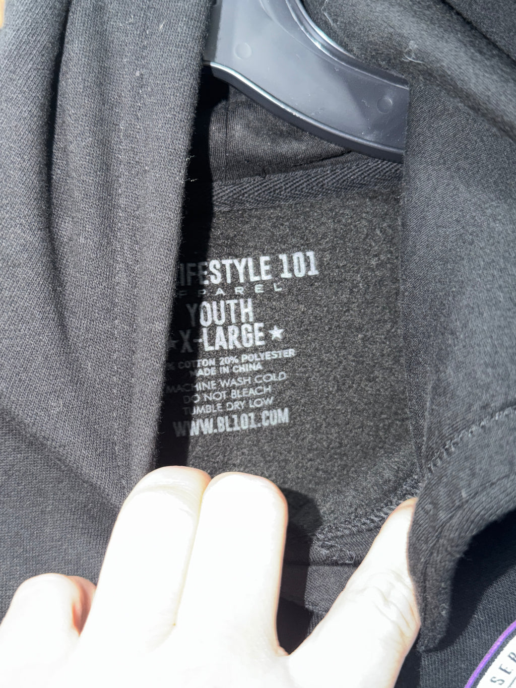 BSBL Lifestyle 101 Apparel Hoodie Size Youth X-Large 14/16