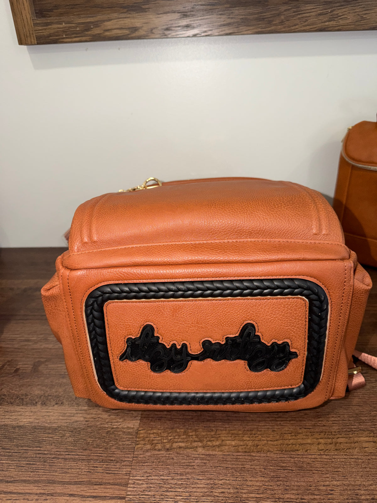 Itzy Ritzy Cognac Boss Plus Backpack Diaper Bag Bundle NWT
