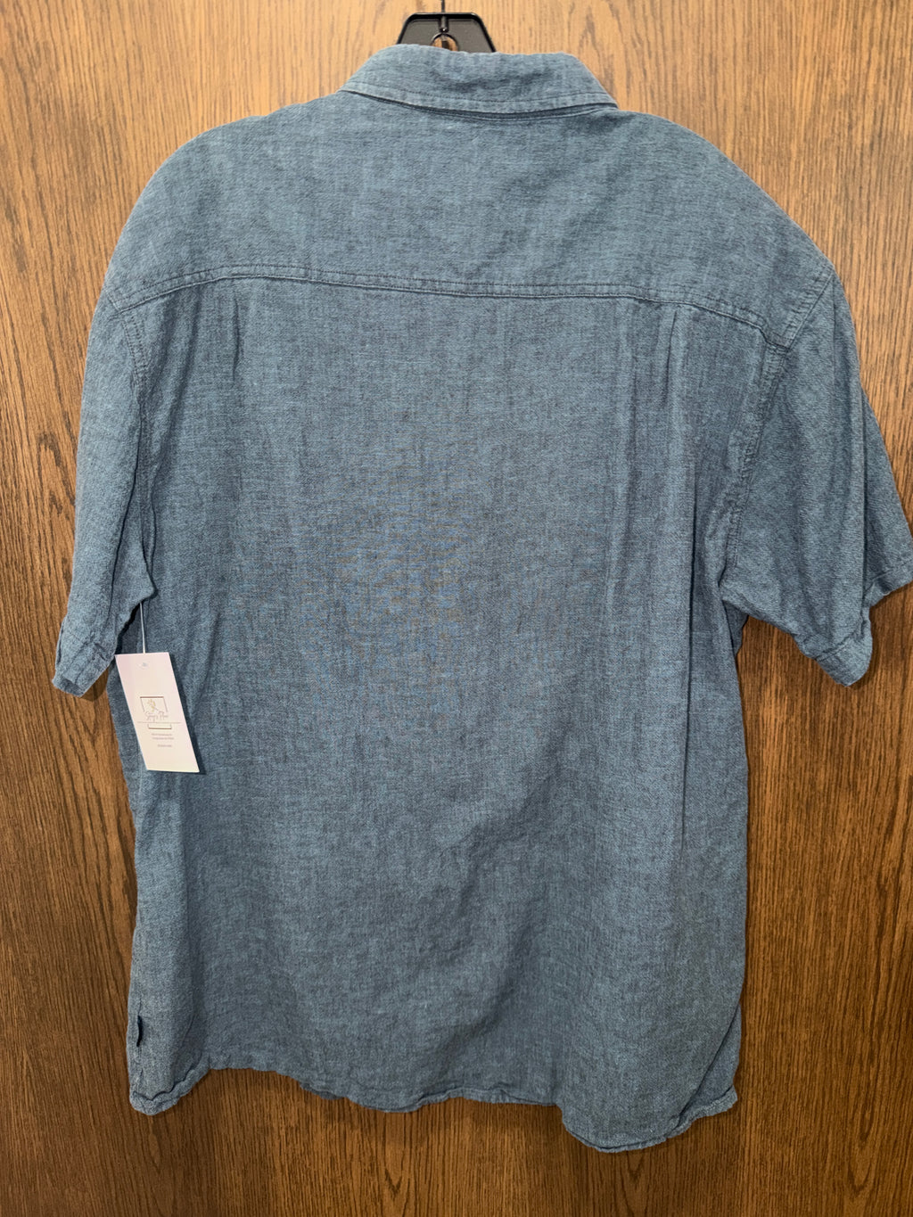 Kuhl Men's Born in the Mountains Short-Sleeve Blue Button-Up Shirt  XXL