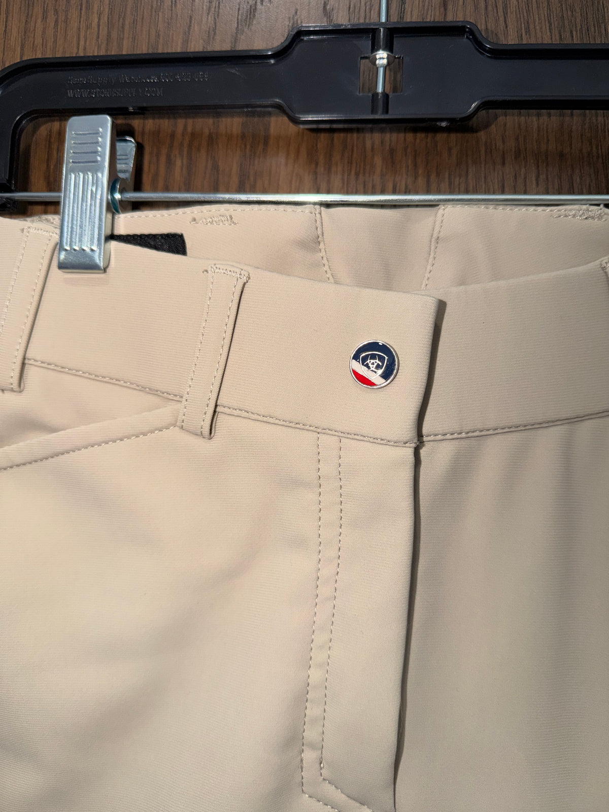 Ariat Pro Series Youth Girls Size 14 Tan Knee Patch Riding Breeches Equestrian Pants