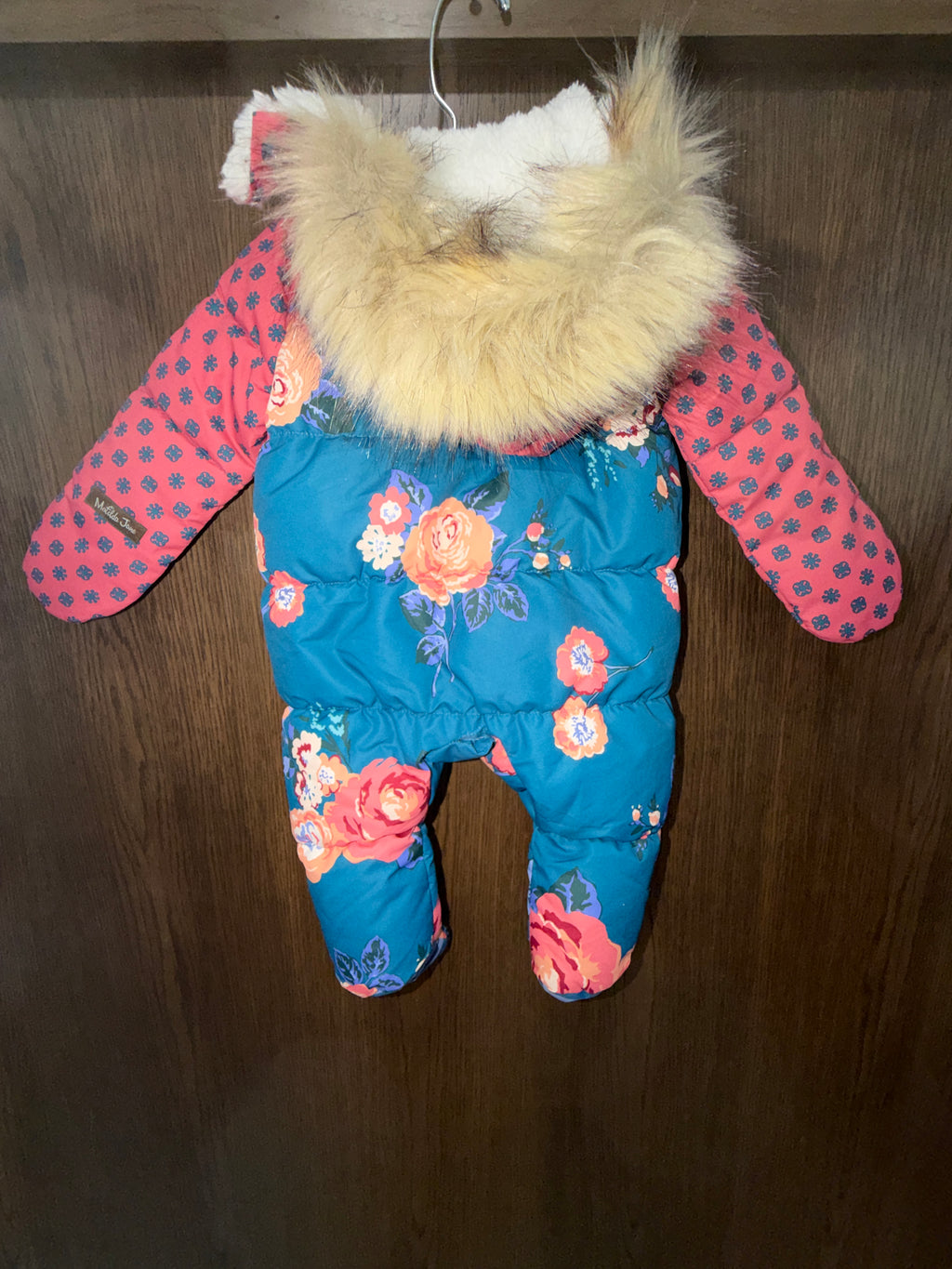 Matilda Jane Girls Rosy Cheeks Bunting Snowsuit Size 0-3 Months