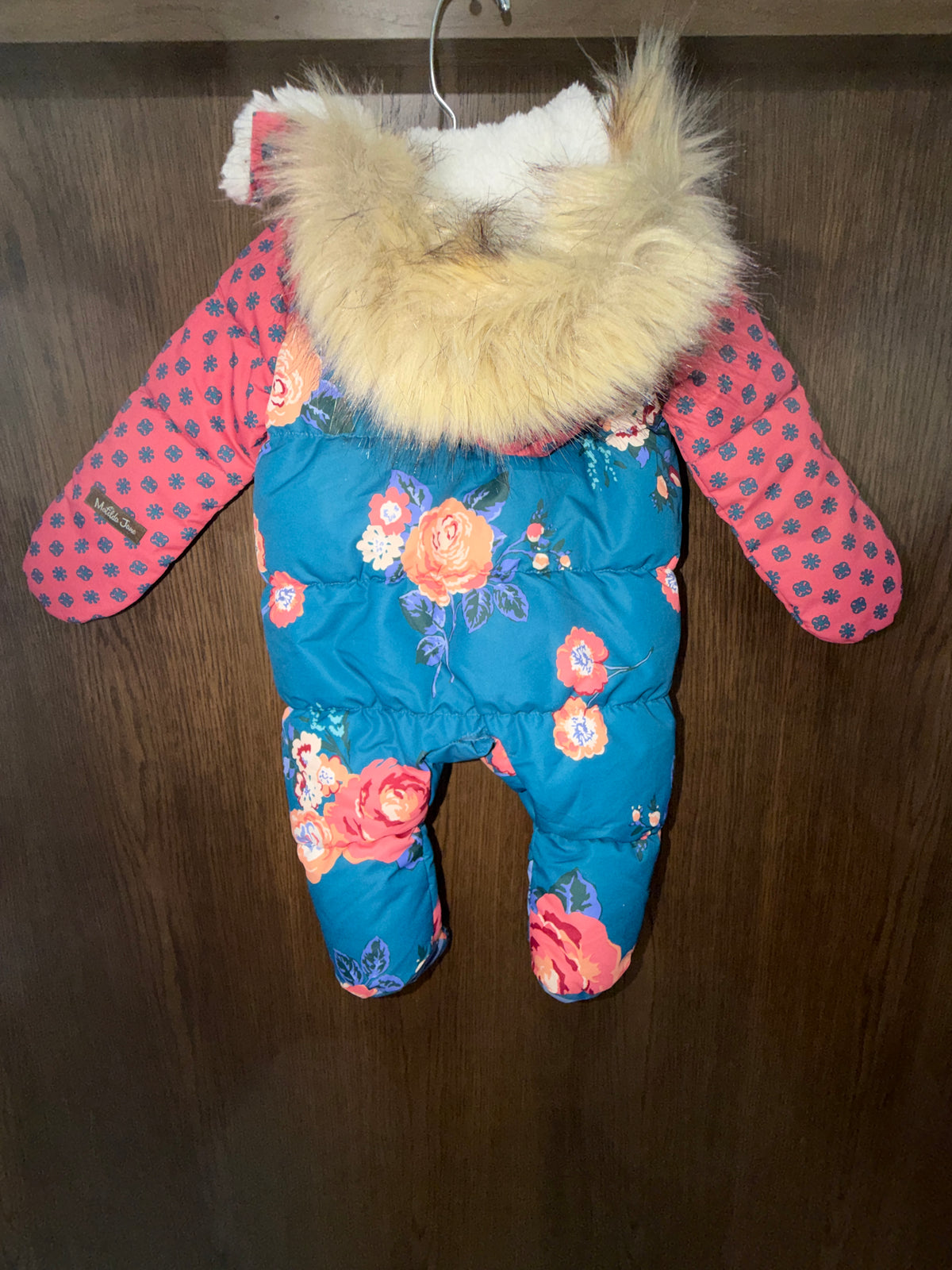 Matilda Jane Girls Rosy Cheeks Bunting Snowsuit Size 0-3 Months