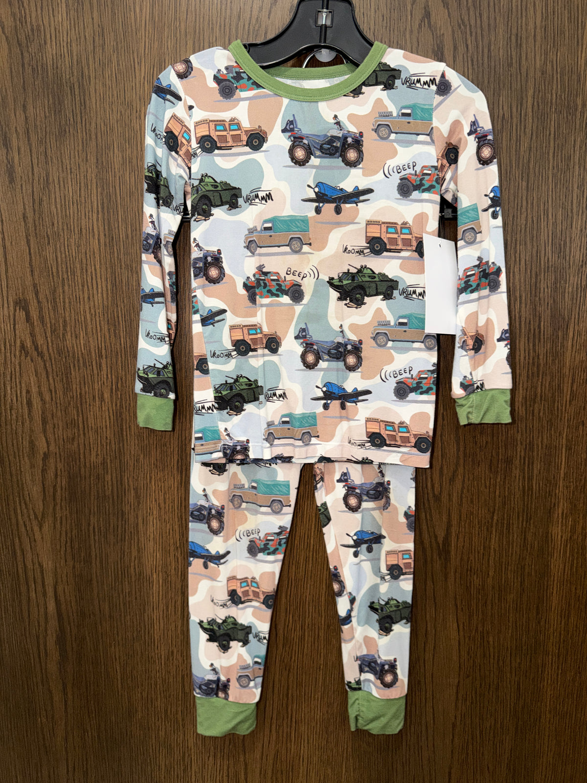 Reshinee Bamboo Boys Vehicle Pajama Set Size 2T 3T