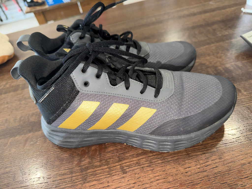 Adidas OwnTheGame 2.0 GZ3381 Basketball Shoes Grey Matte Gold Black Size 7