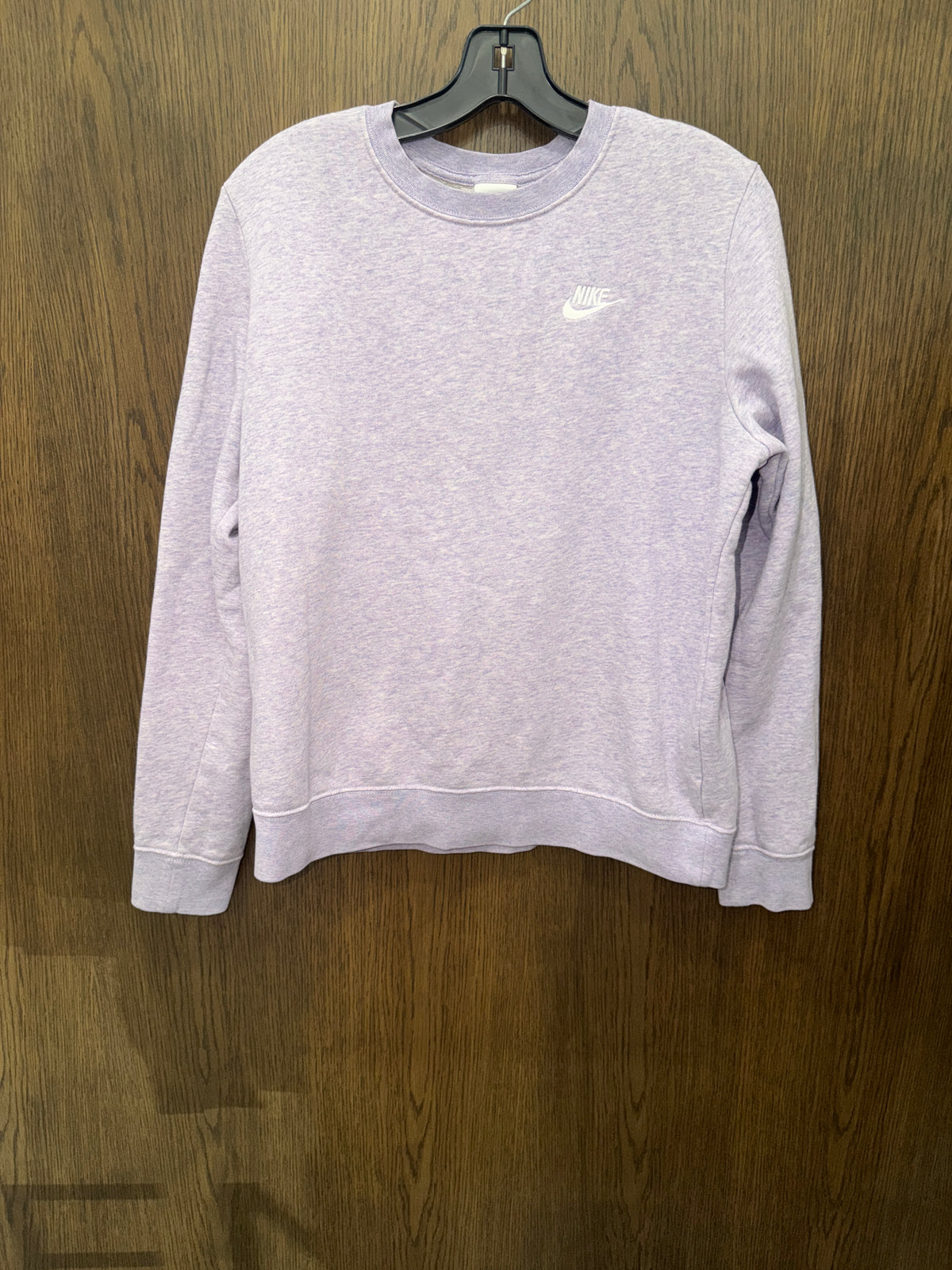 Nike Sportswear Club Fleece Crewneck Sweatshirt Lavender Logo Size Medium