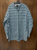 Ariat Pro Series Men’s XXLT 2XL Tall Blue Plaid Long Sleeve Performance Shirt Stretch