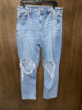 American Eagle Women’s Mom Jeans Strigid Size 16