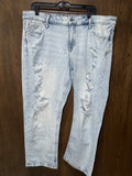 Edgely Original Fit Mid Rise Relaxed Fit Boyfriend Jeans Size 18W