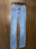 Wrangler Girls Western Bootcut Jeans Serenity Wash Size 10 Slim Stretch Denim