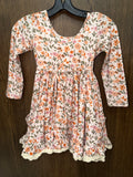 Cheeky Plum Myra Dress Sunlit Garden Floral Lace Trim Girls Size 6Y