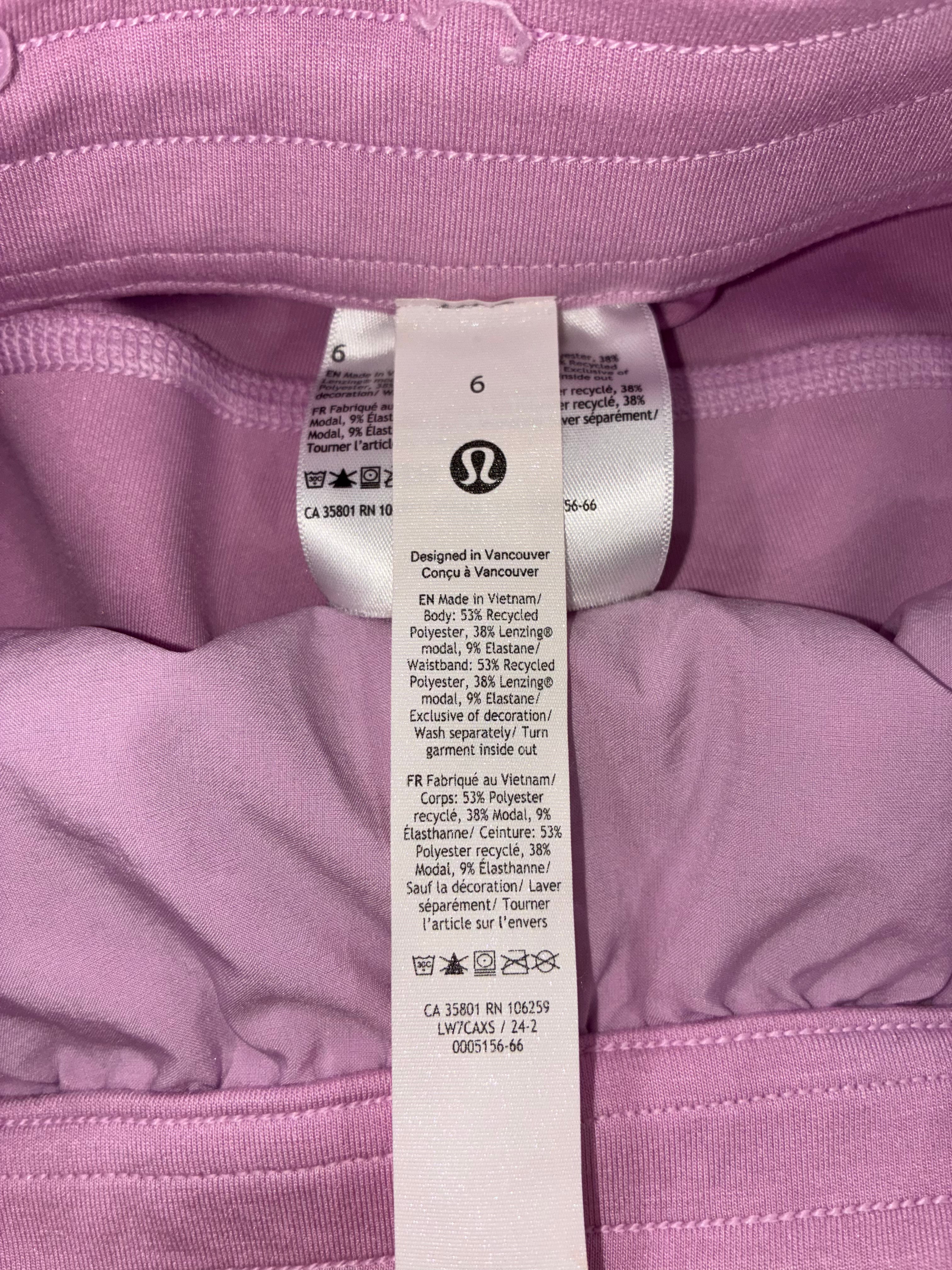 Lululemon Softstreme High-Rise Short 4” Rose Blush Pink Women’s Size 6
