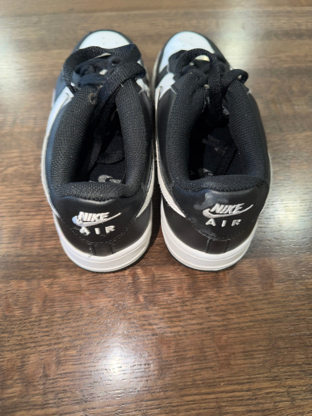 Nike Air Force 1 ’07 Low Black White Panda Sneakers Youth Size 5.5Y DV0788-001