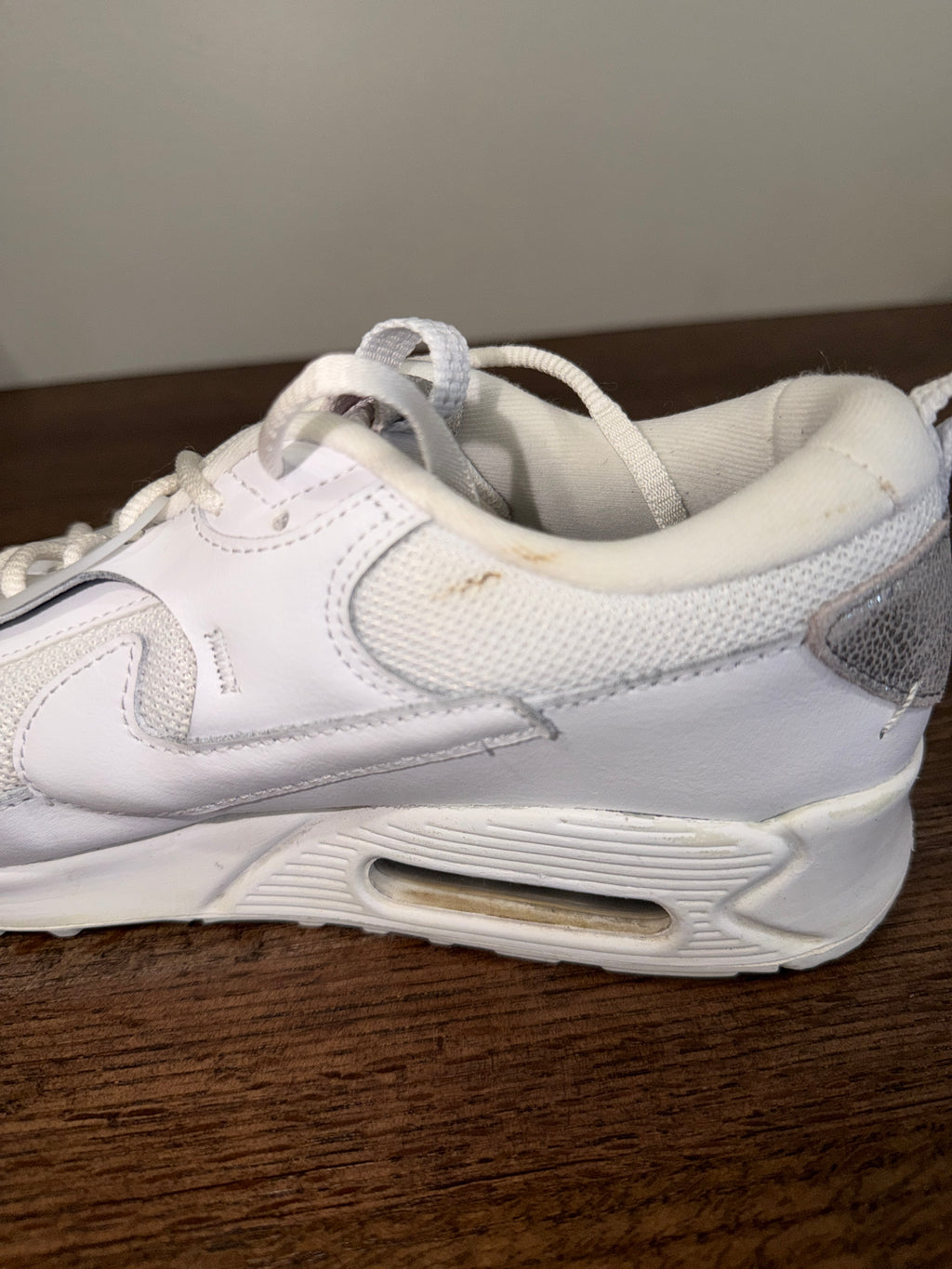 Nike Air Max 90 Futura Studded Swoosh White Silver Women’s Size 8.5 FQ8888-100