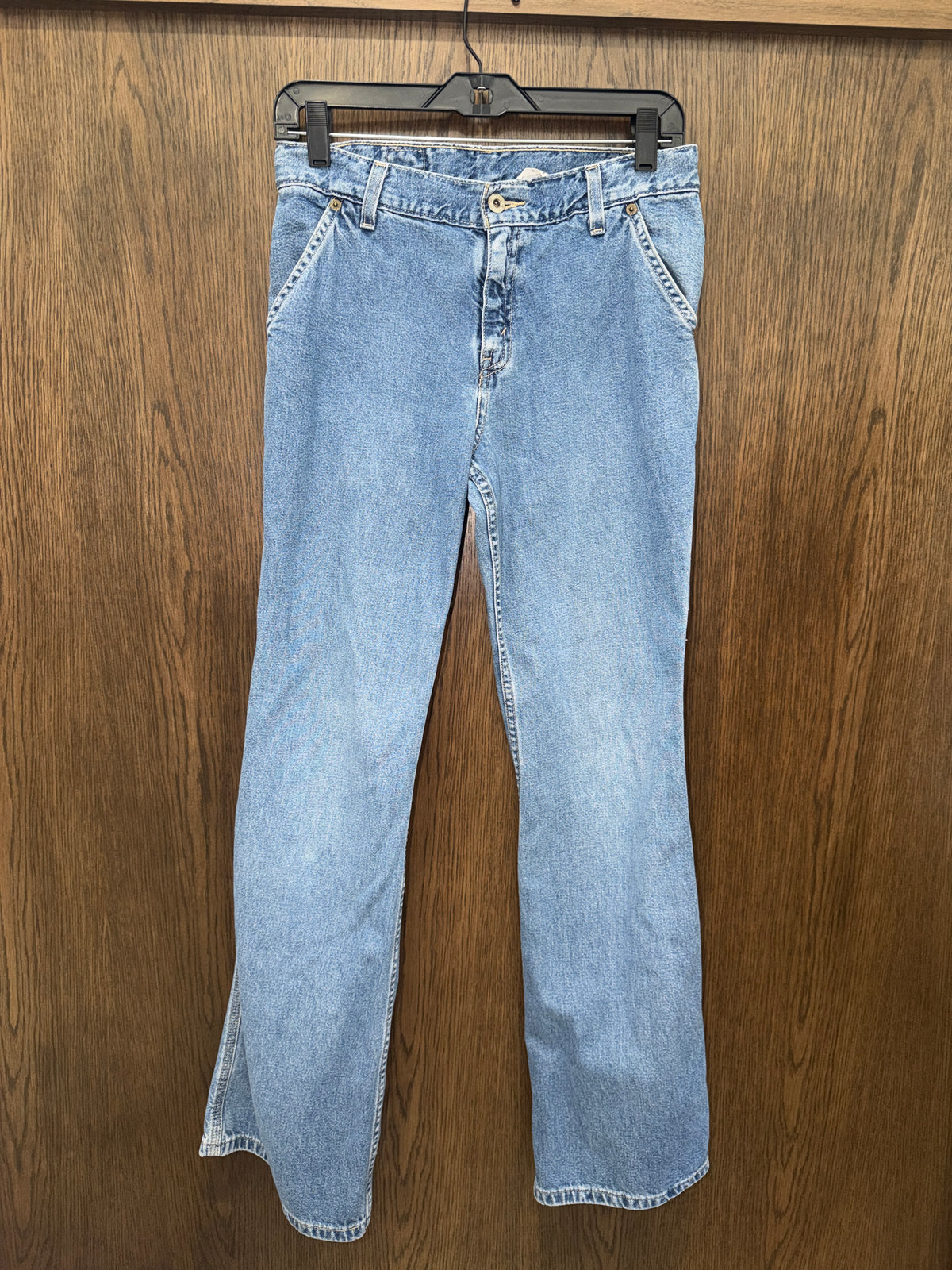 Vintage 1999 Levi’s Dry Goods Carpenter Jeans 5 JR Flare Bootcut Y2K Light Wash