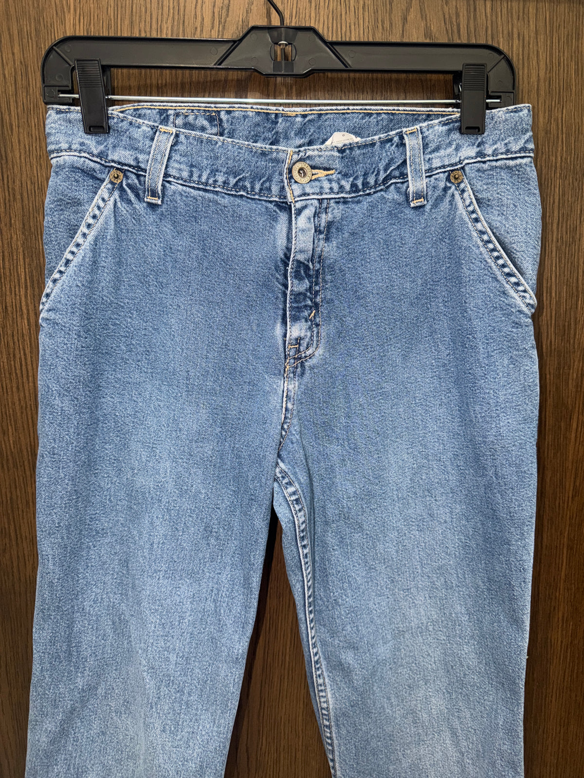 Vintage 1999 Levi’s Dry Goods Carpenter Jeans 5 JR Flare Bootcut Y2K Light Wash