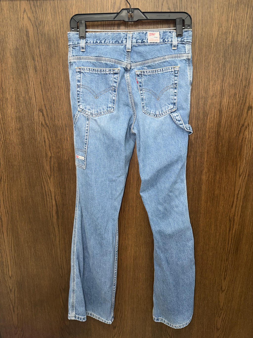 Vintage 1999 Levi’s Dry Goods Carpenter Jeans 5 JR Flare Bootcut Y2K Light Wash
