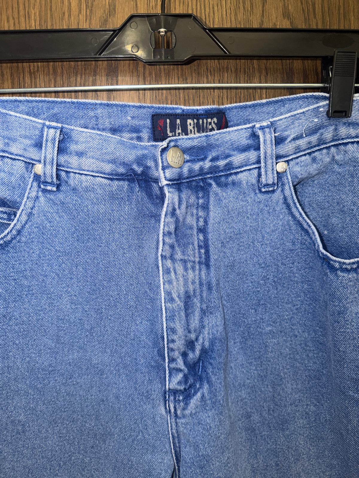 Vintage 90s L.A. Blues Jeans Women’s 18 30” High Rise Mom Jeans 100% Cotton