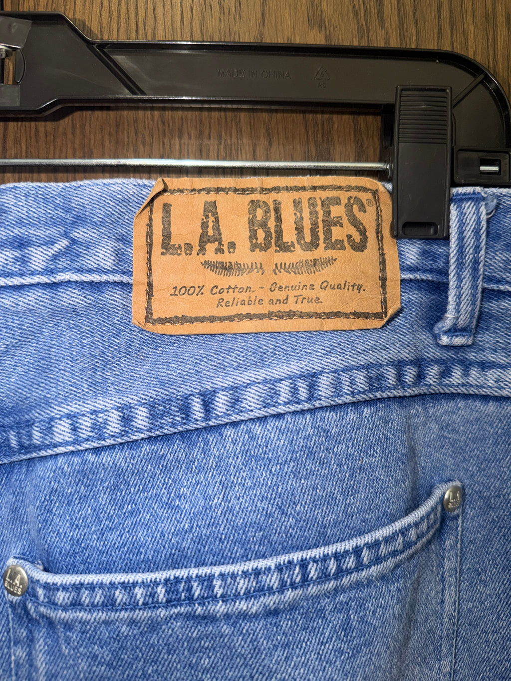 Vintage 90s L.A. Blues Jeans Women’s 18 30” High Rise Mom Jeans 100% Cotton