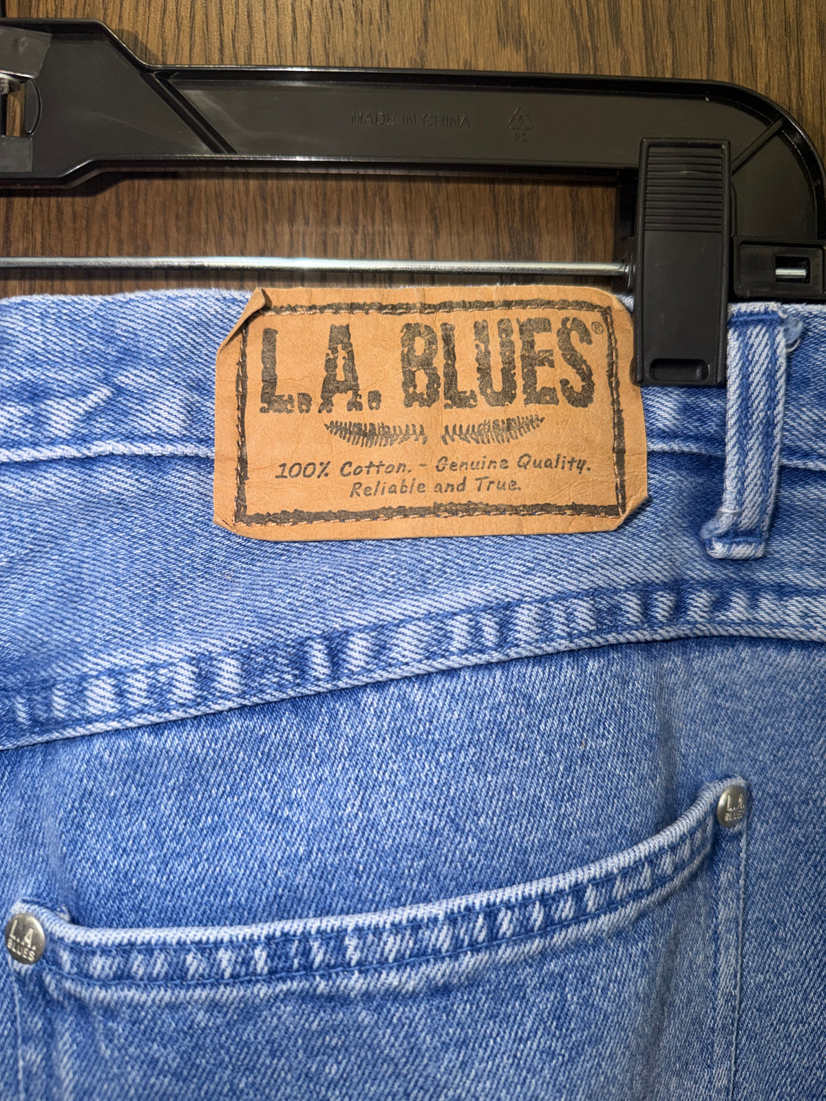 Vintage 90s L.A. Blues Jeans Women’s 18 30” High Rise Mom Jeans 100% Cotton