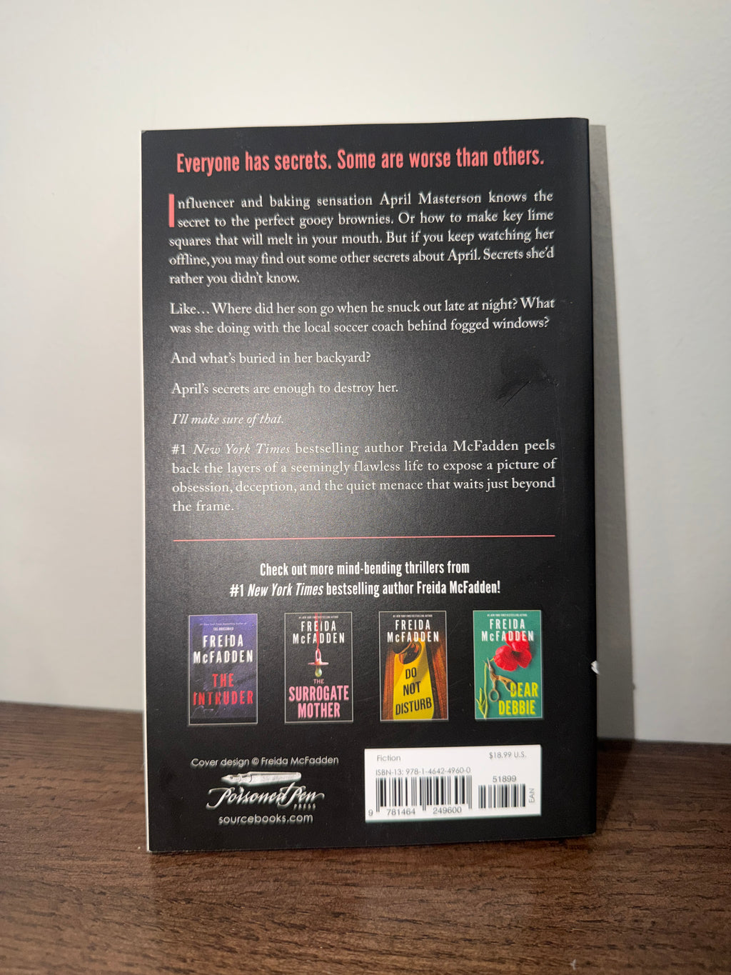 Freida McFadden Want to Know a Secret? Thriller Book