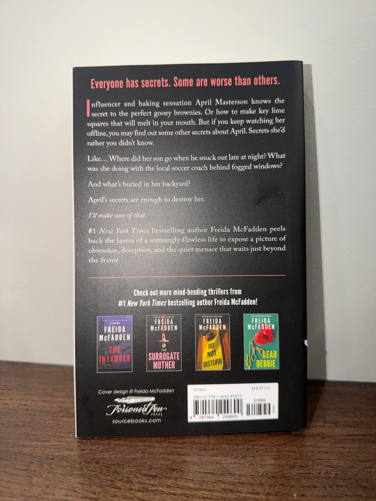 Freida McFadden Want to Know a Secret? Thriller Book