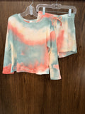Heart & Burrow Girls NWT Tie Dye Waffle Set Size 4