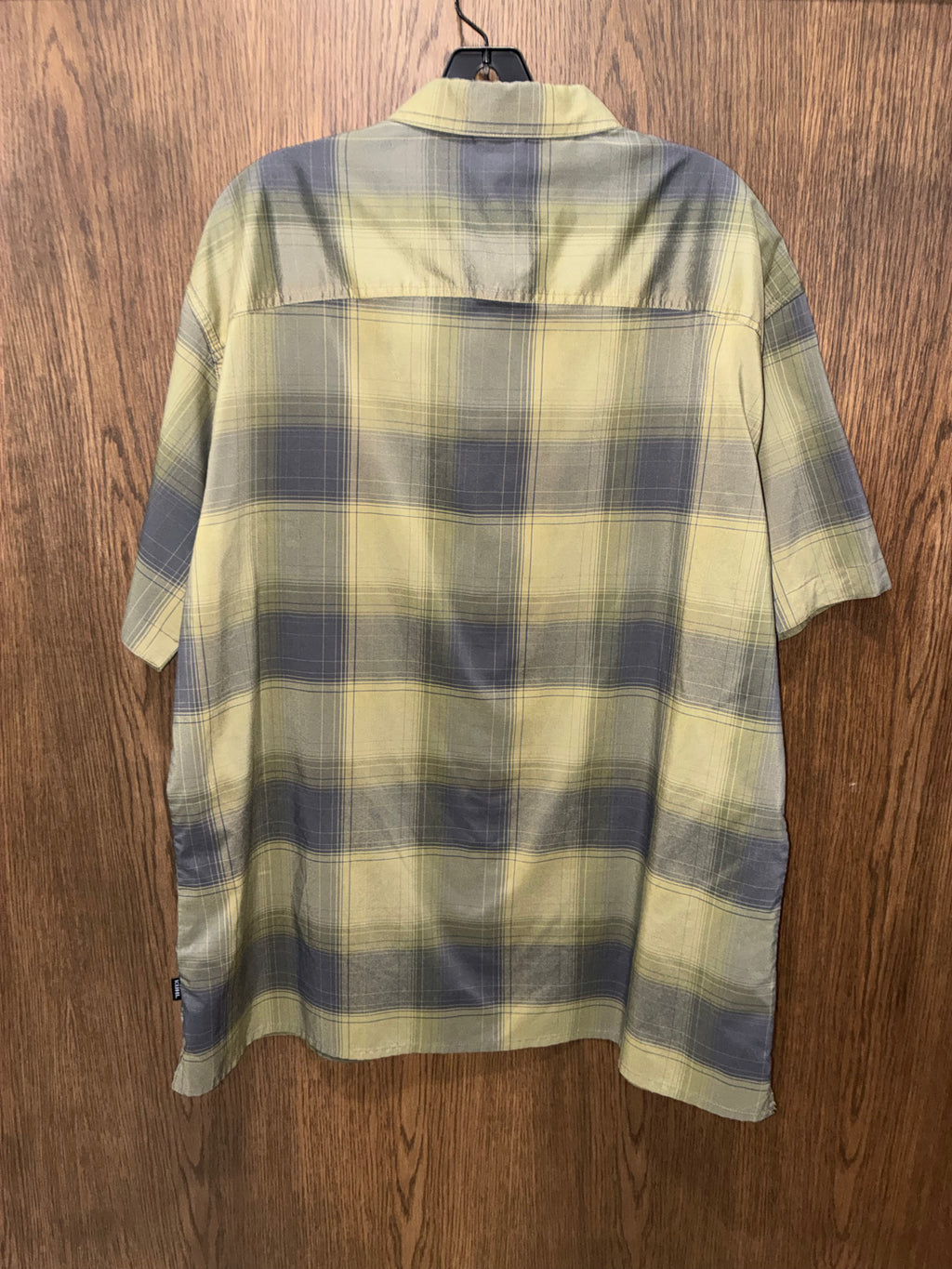 Kuhl Men's Response Short-Sleeve Plaid Button-Up Shirt in Green & Gray XXL