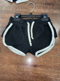 Miami Style Girls Black Dolphin Terry Shorts Size  4/5 NWT