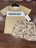 Mama’s Boy Camo T-Shirt & Shorts Set 3T NWOT