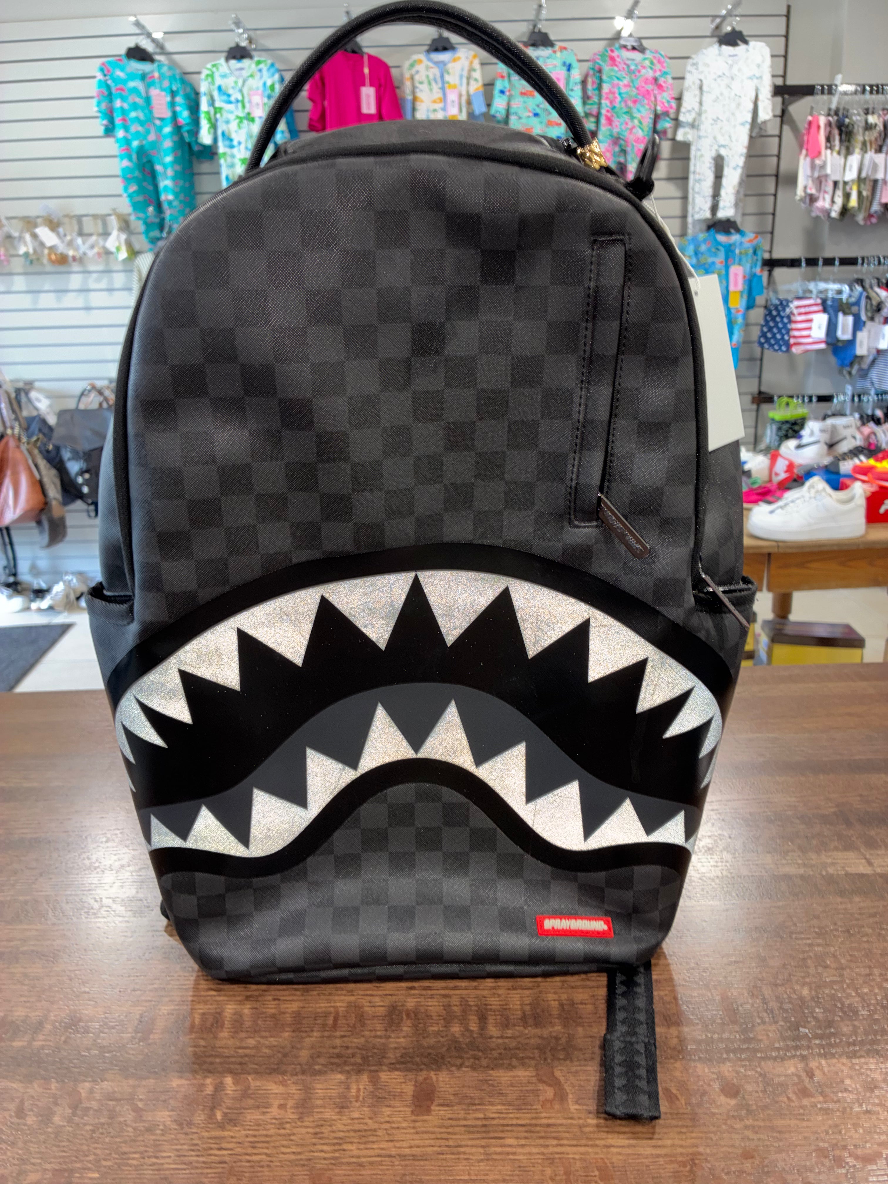 Sprayground Lights Out Sharks In Paris Backpack