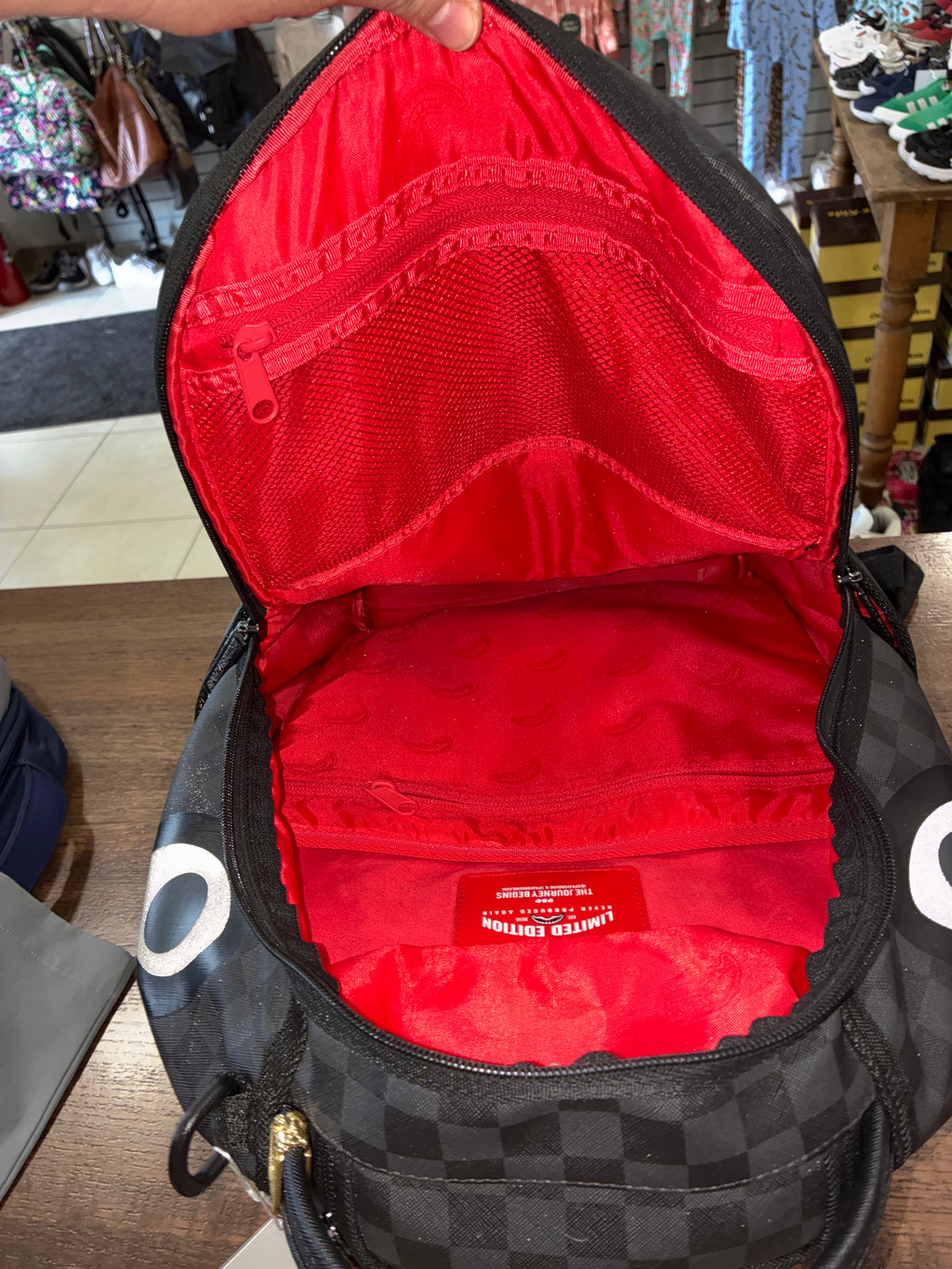 Sprayground Lights Out Sharks In Paris Backpack