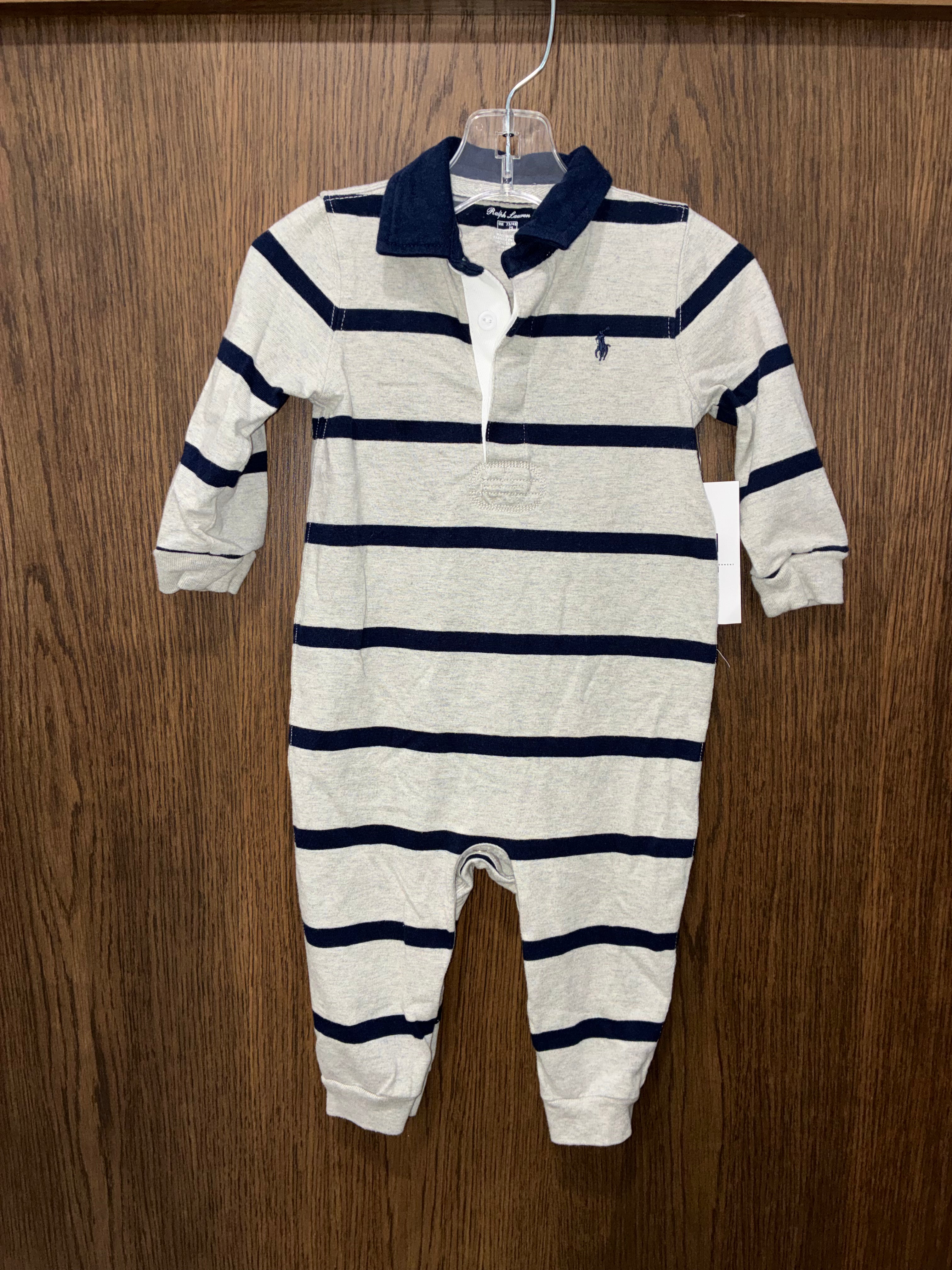 Boys Ralph Lauren Romper Size 9 Months