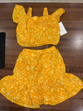 Heart & Burrrow Girls 2pc Ruffle Skirt & Peplum Top 7/8