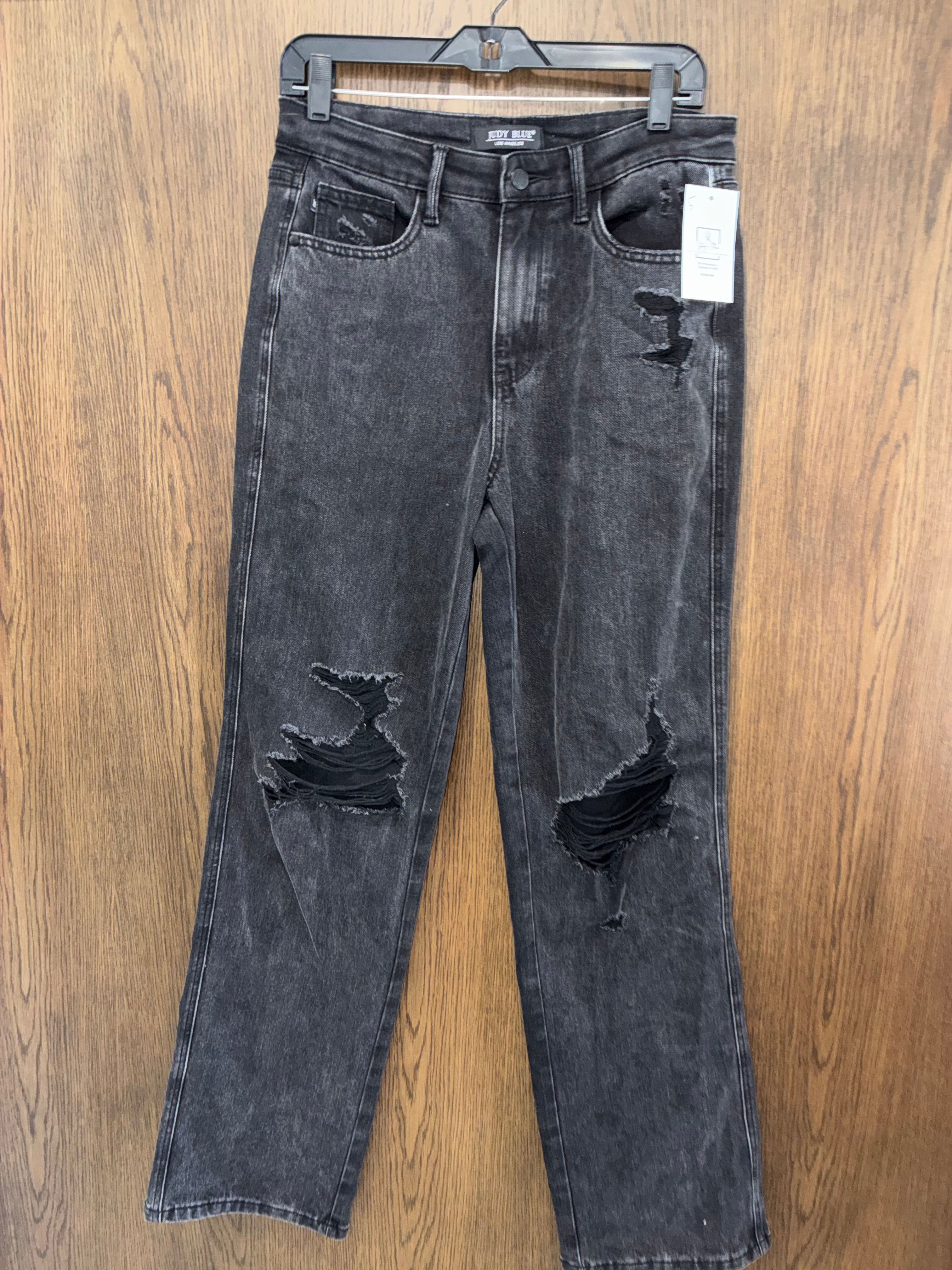 Judy Blue 90’s Straight Black Wash Jeans Size 5/27