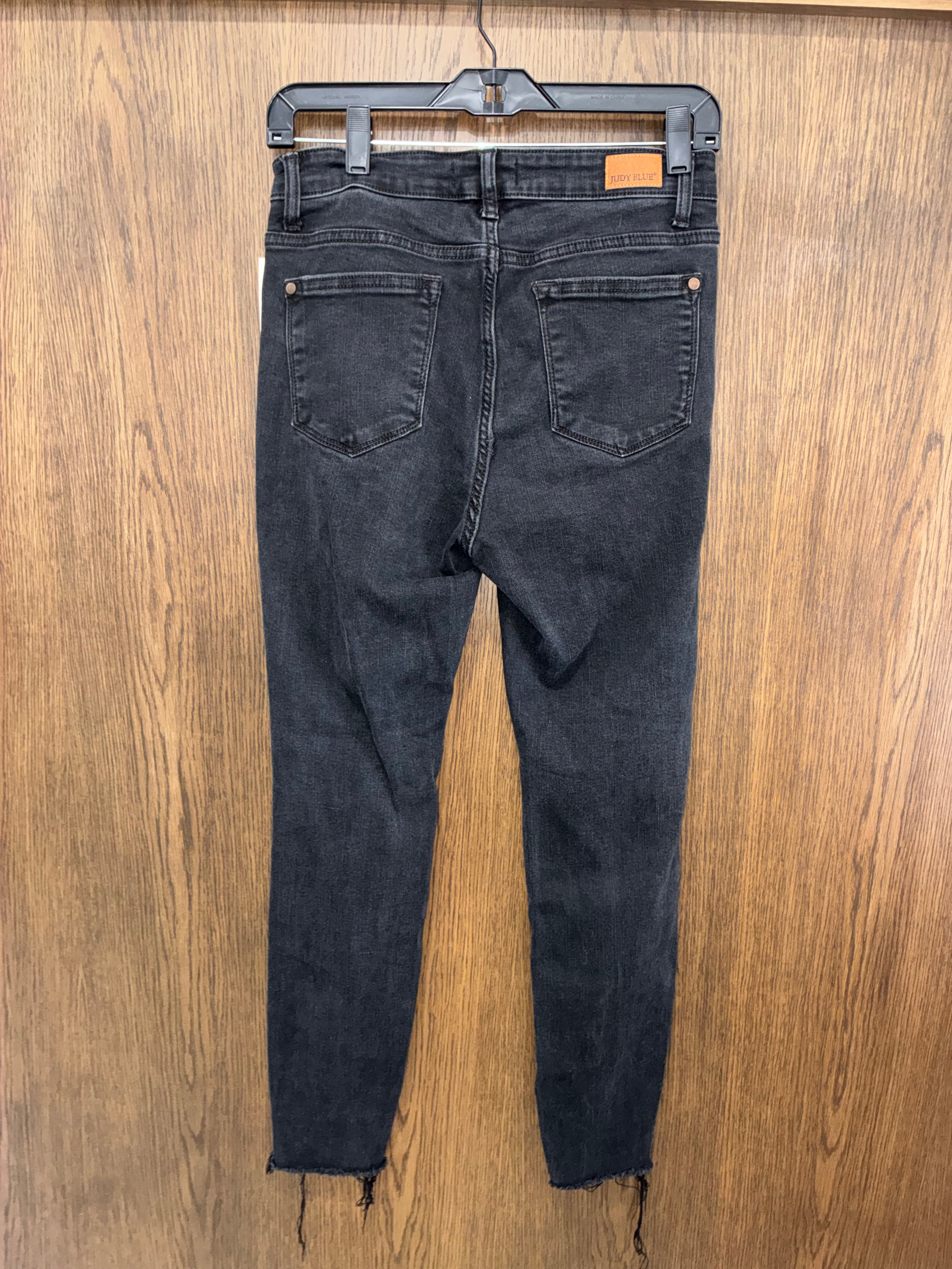 Judy Blue Distressed Skinny Black Wash Jeans Size 7/28