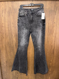 Judy Blue Women’s Super Flare Black Wash Jeans 11/30
