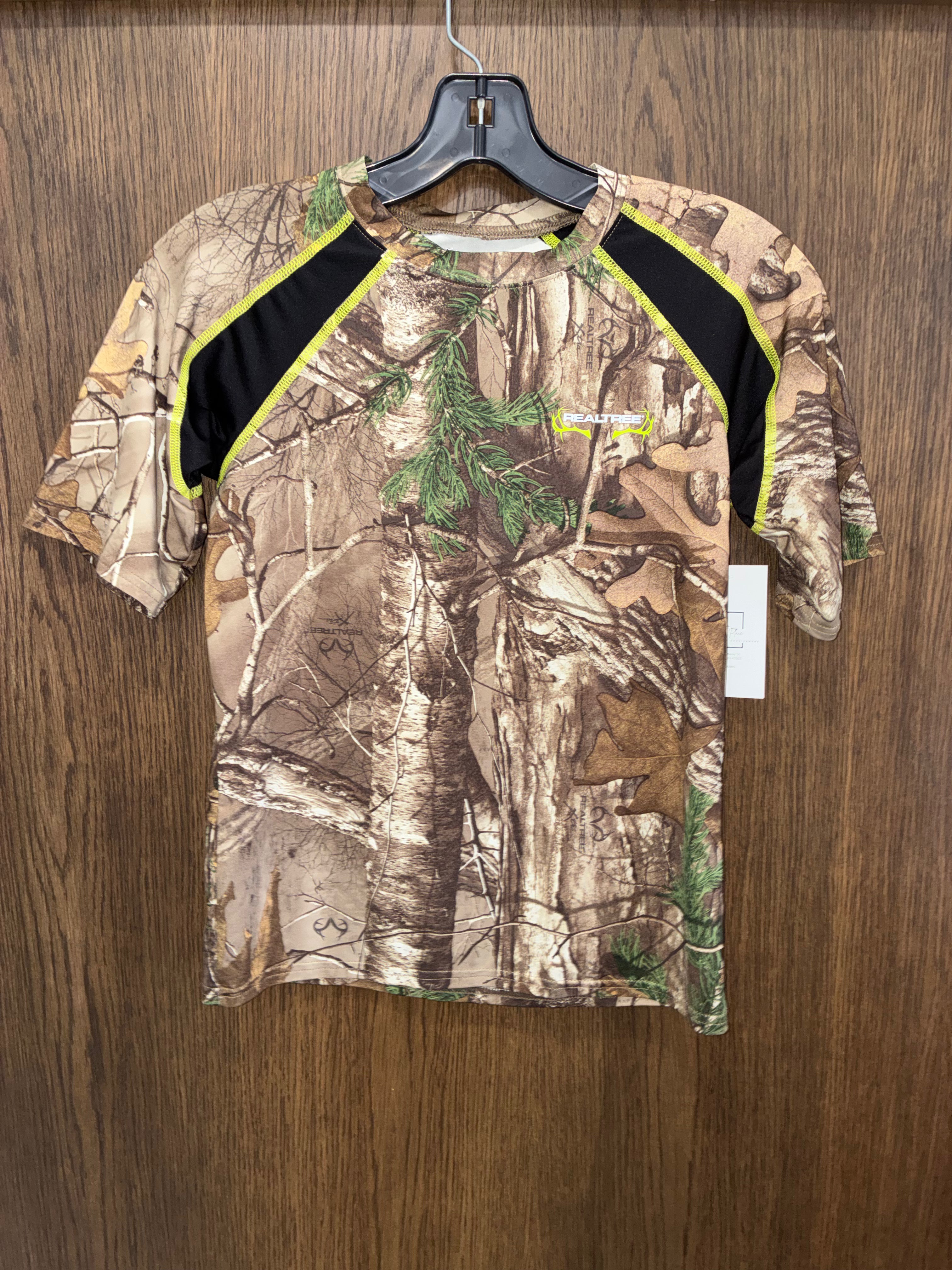 Realtree Boys Camo Dri Fit T-Shirt YSM 7/8