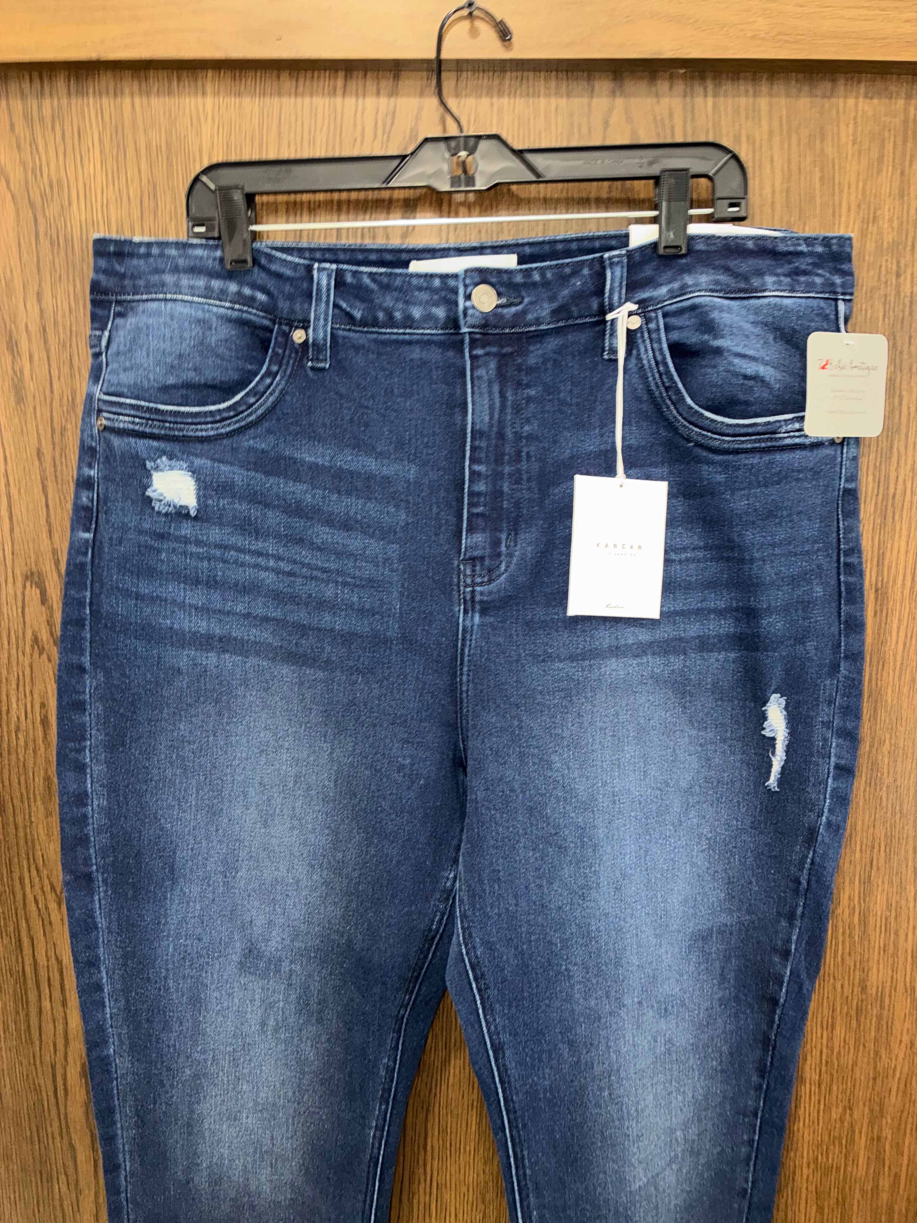 KanCan Women’s High Rise Ankle Skinny Jeans Size 3XL NWT