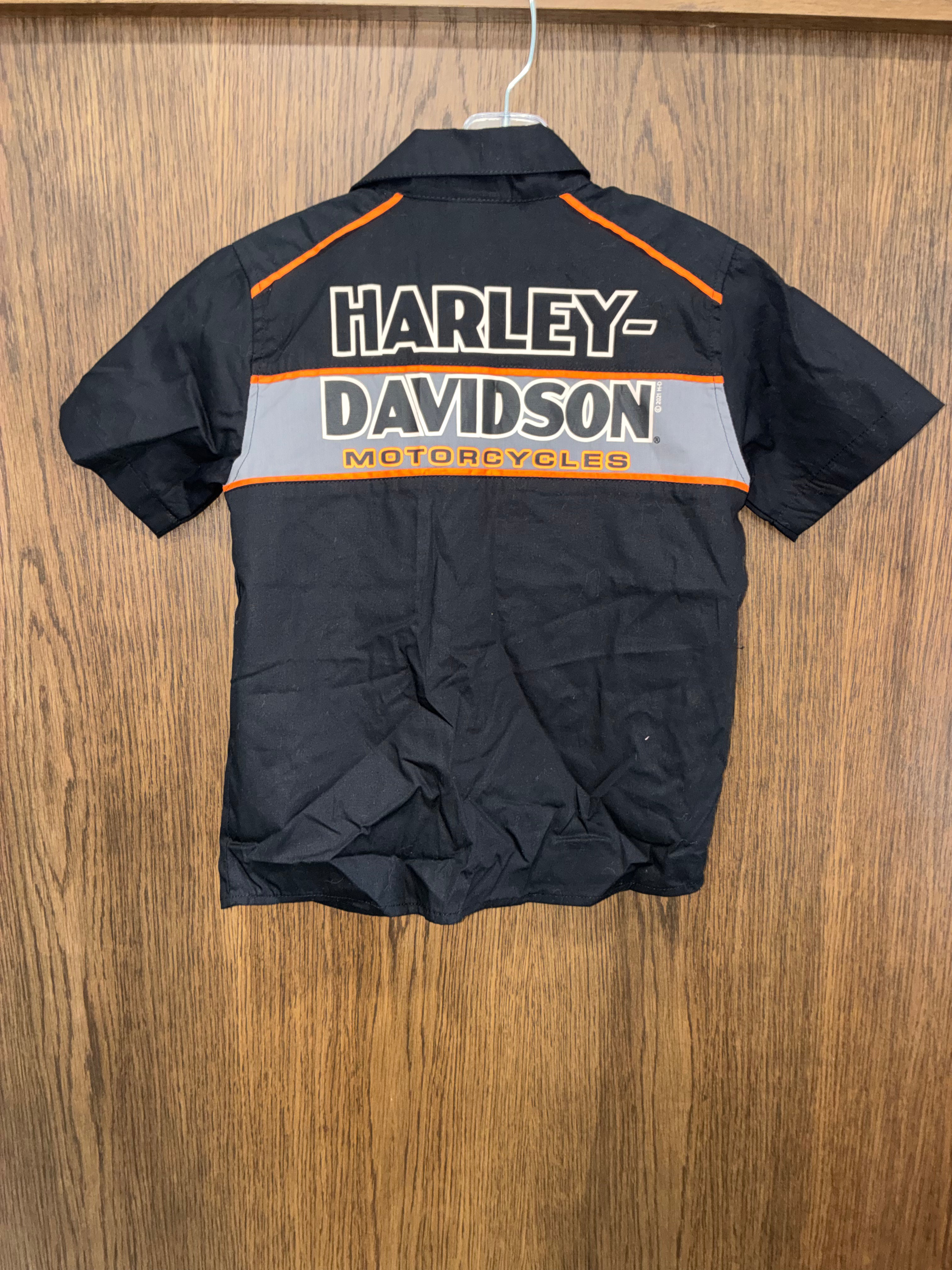 Harley-Davidson Toddler Boys' Button Down Work Shop Toddler Shirt size 4