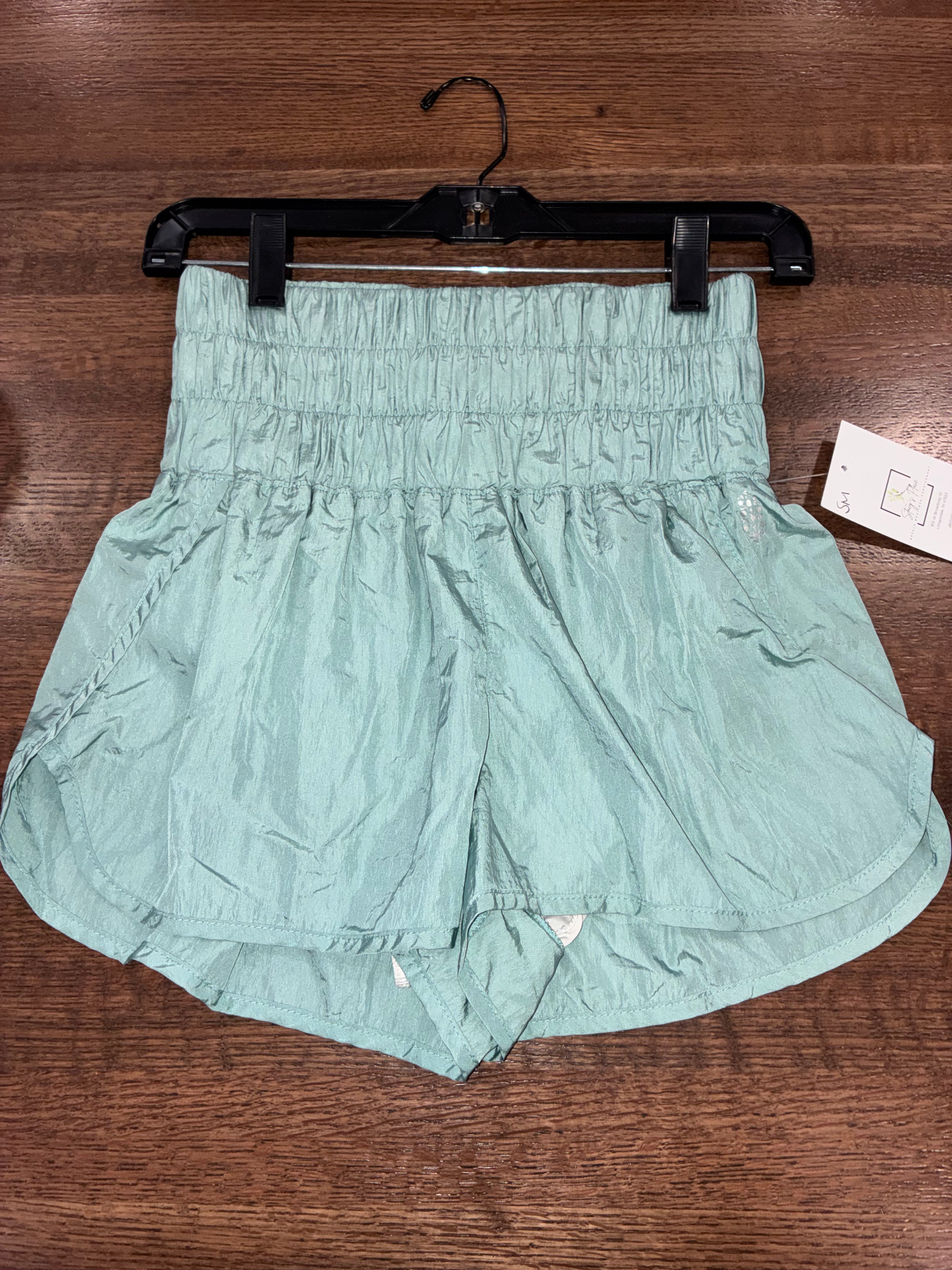 FREE PEOPLE MOVEMENT THE WAY HOME SHORT - BAYSIDE BLUE Size Small