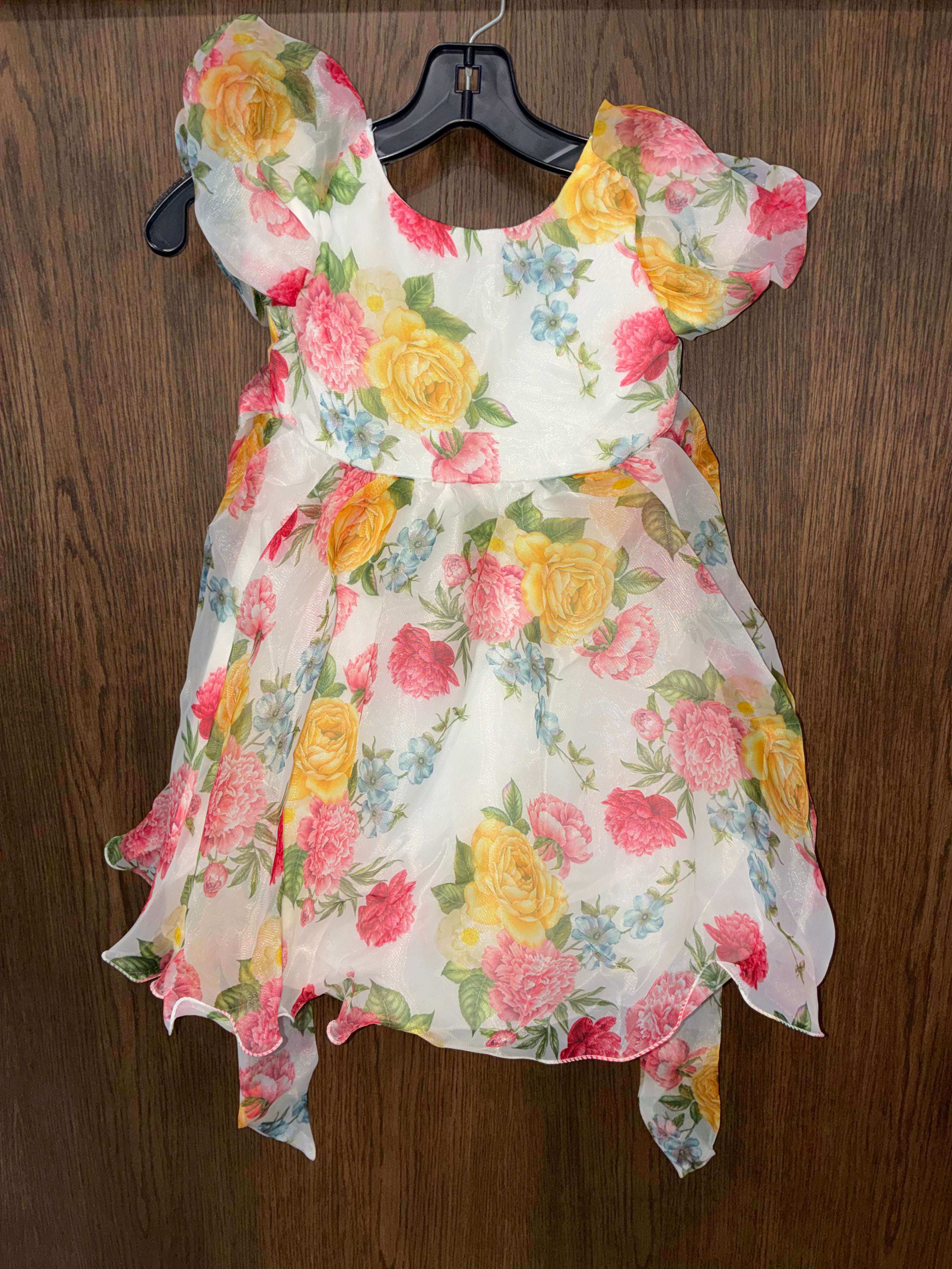 Boutique Floral Formal Dress Size 120 6/7