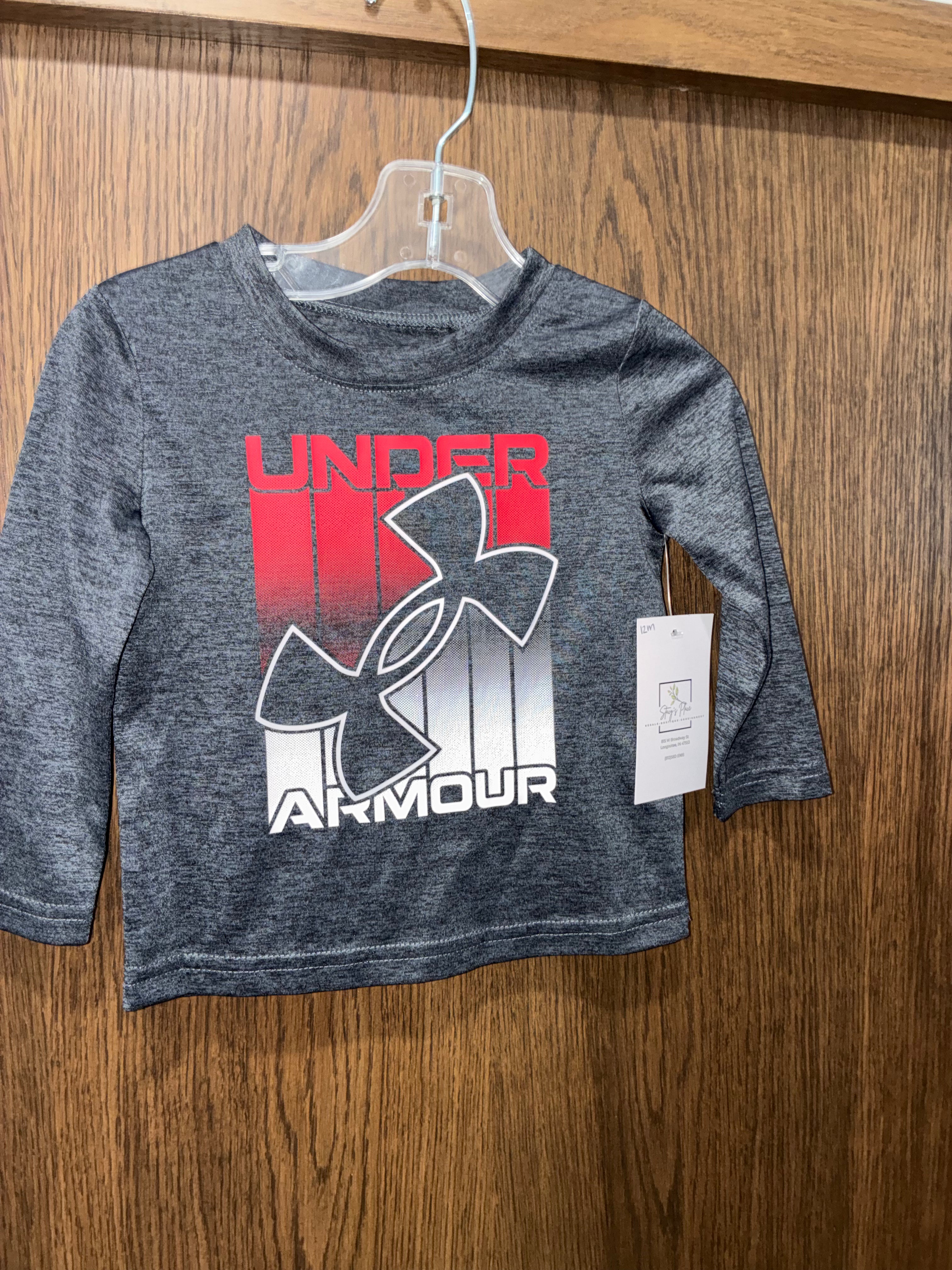 Under Armour Baby Boys Long Sleeve Shirt Size 12 Months