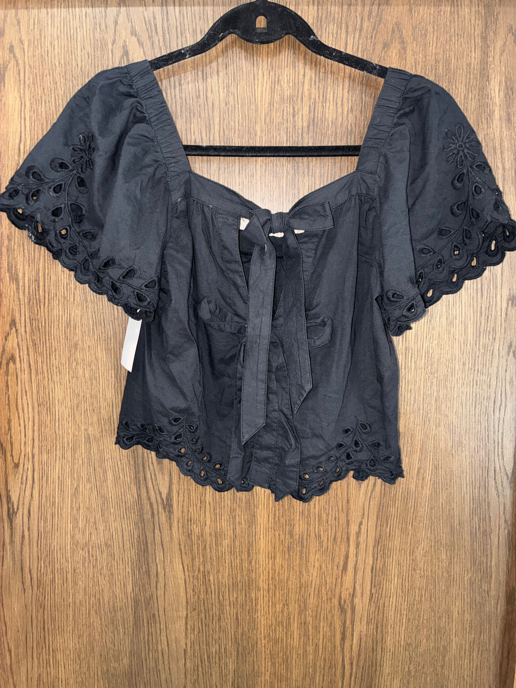 American Eagle Lace Crop Top  Tie Back Size XS